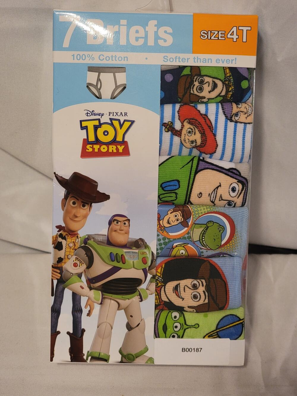 Disney Pixar Toy Story 7pk Boys Briefs Sz 4T